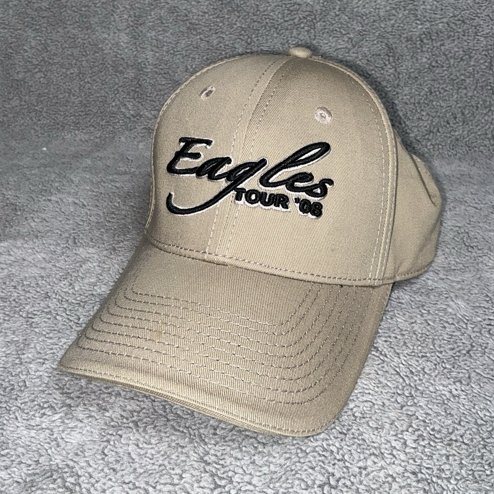2008 Eagles Tour 08 Hat Tan Adjustable Baseball Cap Collectible